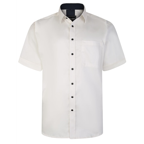KAM Short Sleeve Premium Stretch Shirt White